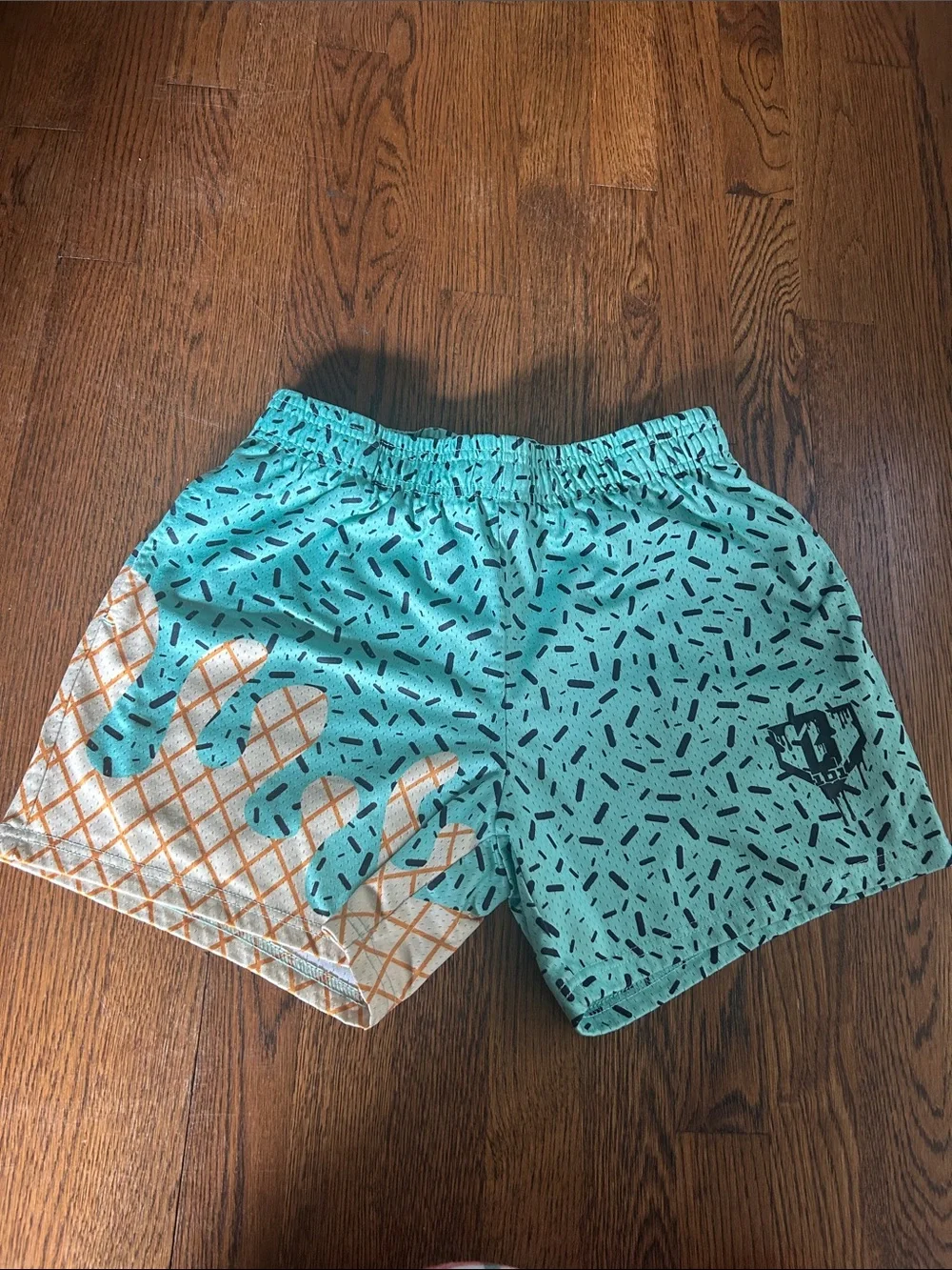 Baseball Lifestyle 101 Shorts- Mint Chip Ice Cream Print! Men's Small